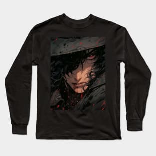 Hunters of the Dark: Explore the Supernatural World with Vampire Hunter D. Illustrations: Bloodlust Long Sleeve T-Shirt